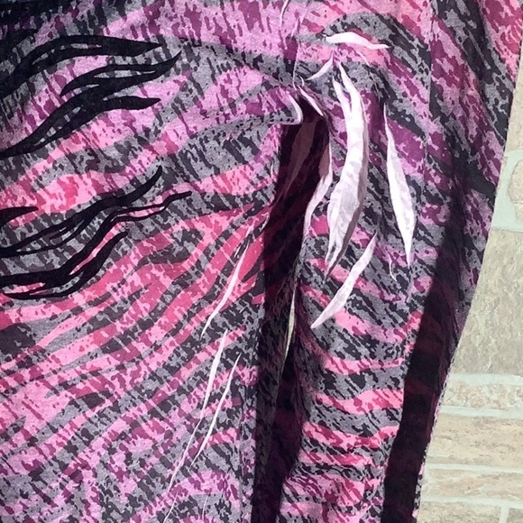 Eyelash Couture NEW - Sz XL -  super cool long sleeve - pattern transparent  TOP - Picture 3 of 11